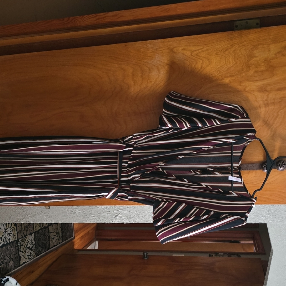 Xhilaration Multicolor Striped Short Sleeve Romper